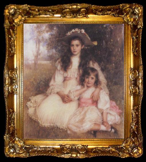 framed  Robert Morrison The Browning Children, ta009-2